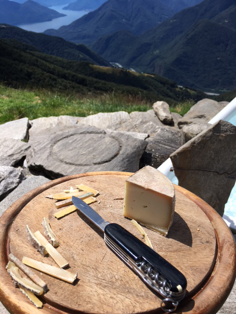 The cheese, the knife, the mountains...
